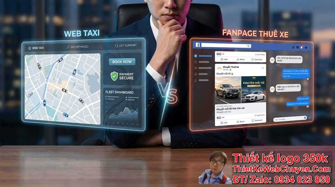 So sánh Web Taxi và Fanpage Thuê Xe: Đâu là sự lựa chọn phù hợp cho doanh nghiệp
của bạn?