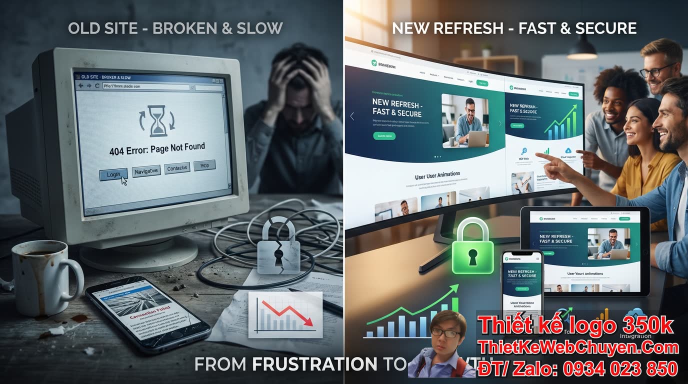 Tại sao cần làm mới website cũ giá rẻ của bạn ngay hôm nay?