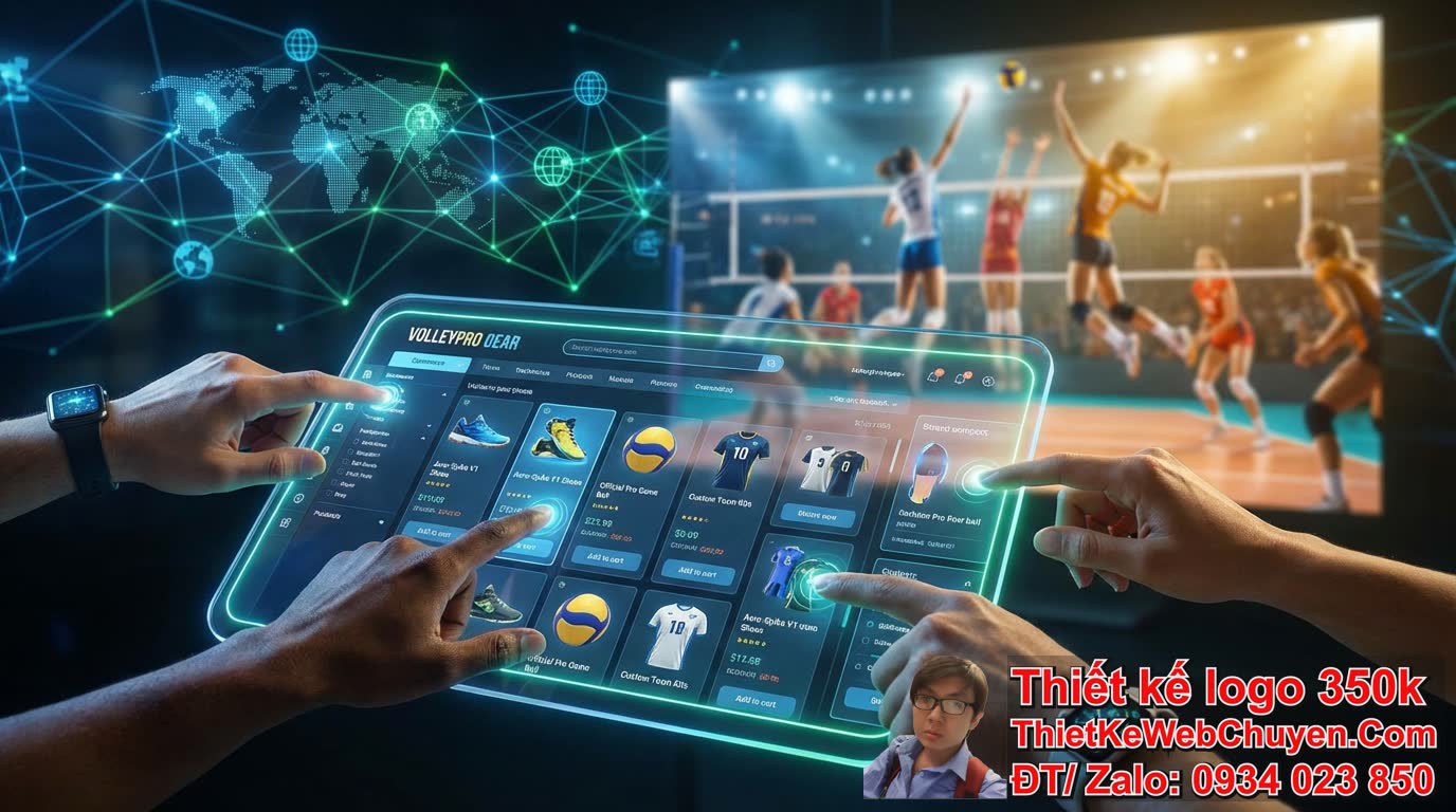 Tại sao cần thiết kế web bán phụ kiện bóng chuyền giá rẻ?