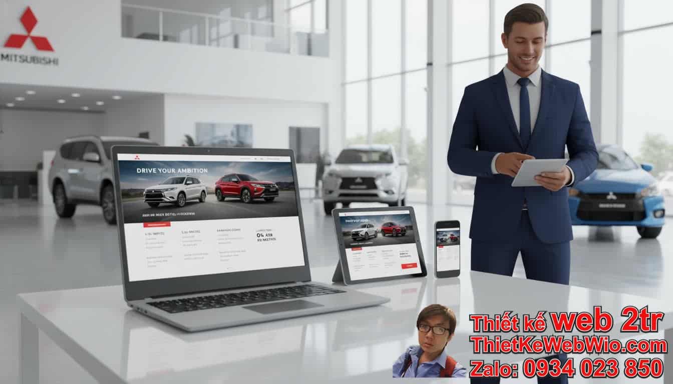 Tại Sao Cần Thiết Kế Web Bán Xe Oto Mitsubishi Giá Rẻ?