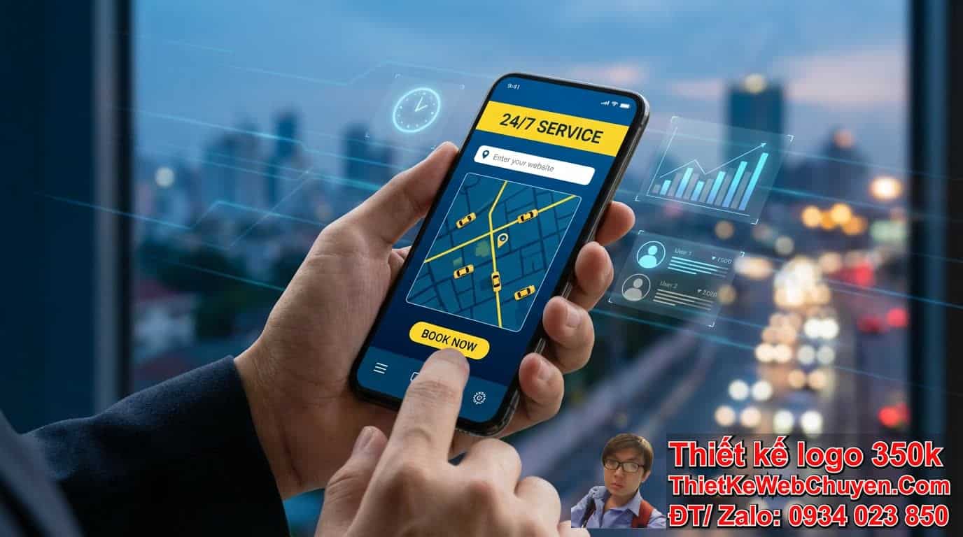 Tại sao doanh nghiệp cần thiết kế taxi booking website chuyên nghiệp?