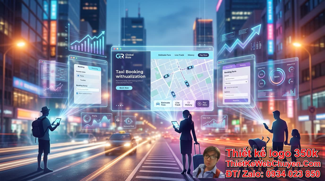 Tại sao doanh nghiệp cần thiết kế web dịch vụ taxi vận tải hành khách trong kỷ
nguyên số?