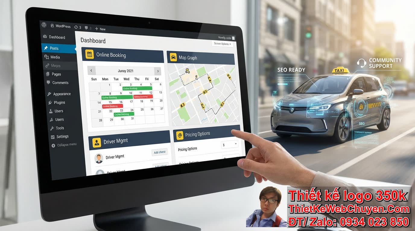 Tại sao nên lựa chọn WordPress để thiết kế website dịch vụ taxi trên nền tảng
WordPress?