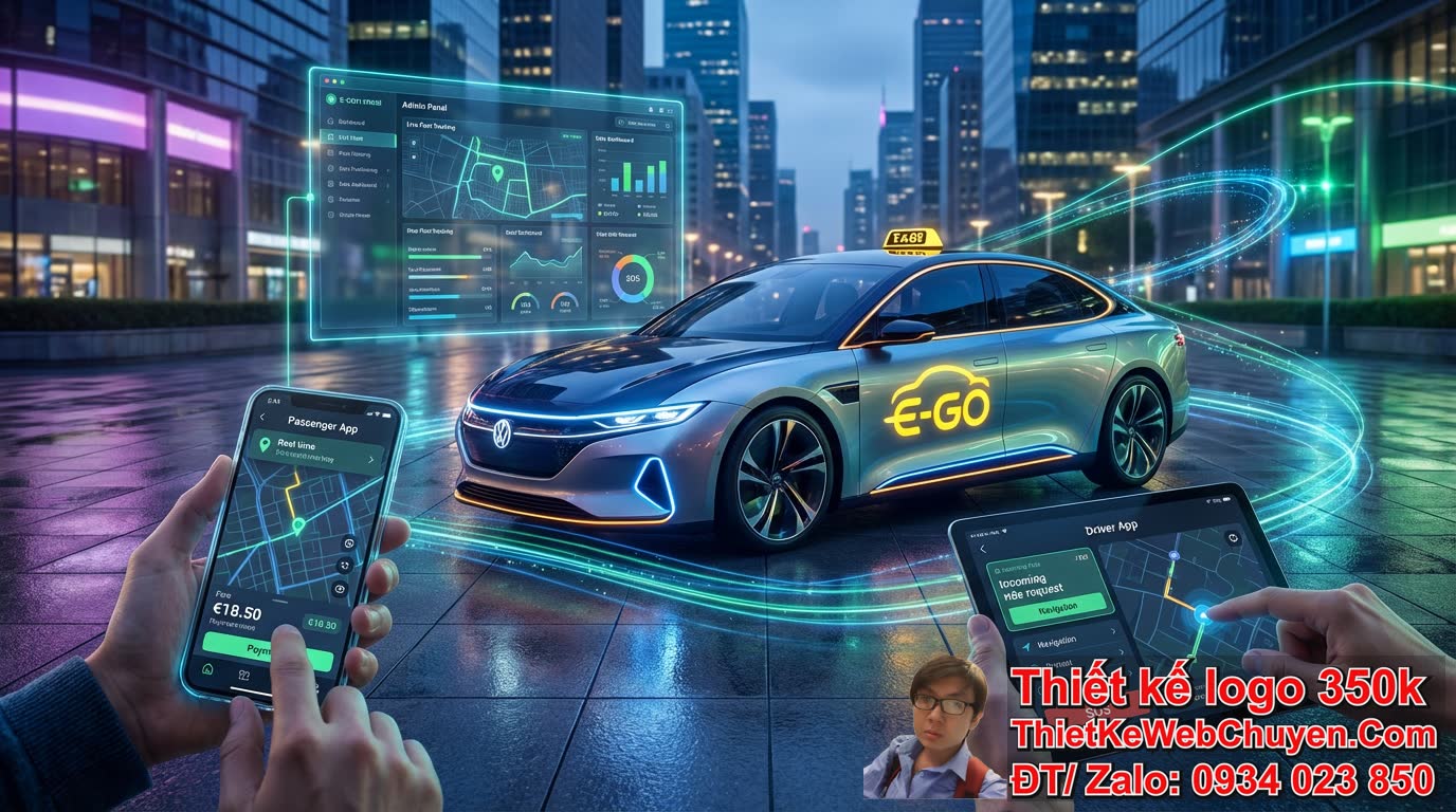 Thiết Kế Hệ Thống Web + App Cho Hãng Taxi: Giải Pháp Toàn Diện Cho Tương Lai