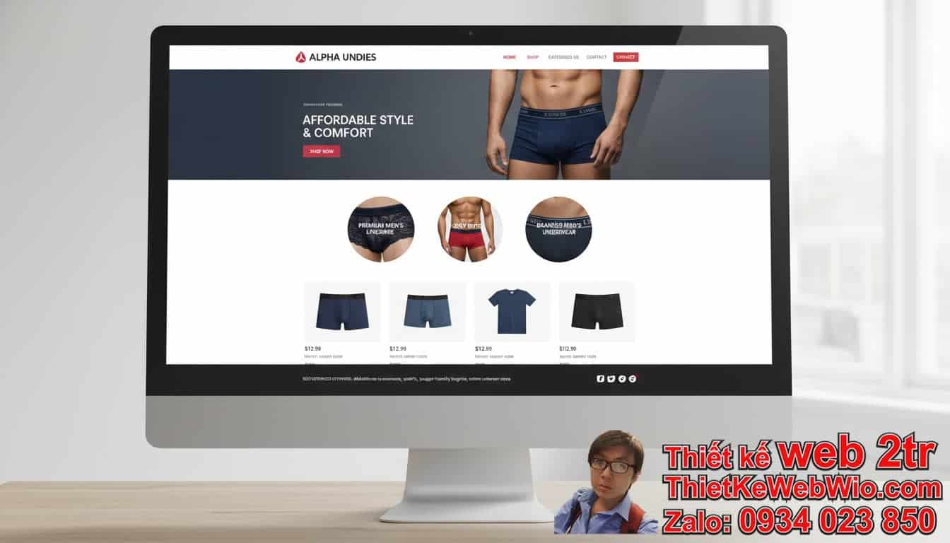 Thiết kế web bán đồ lót nam giá rẻ có thực sự hiệu quả? Thiết kế web bán đồ lót nam giá rẻ có thực sự hiệu quả?