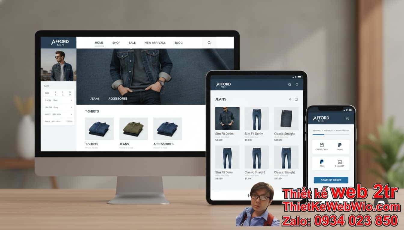 Thiết kế web bán đồ nam giá rẻ: Làm thế nào để có một Website hiệu quả với chi
phí tối ưu? Thiết kế web bán đồ nam giá rẻ: Làm thế nào để có một Website hiệu quả với chi
phí tối ưu?