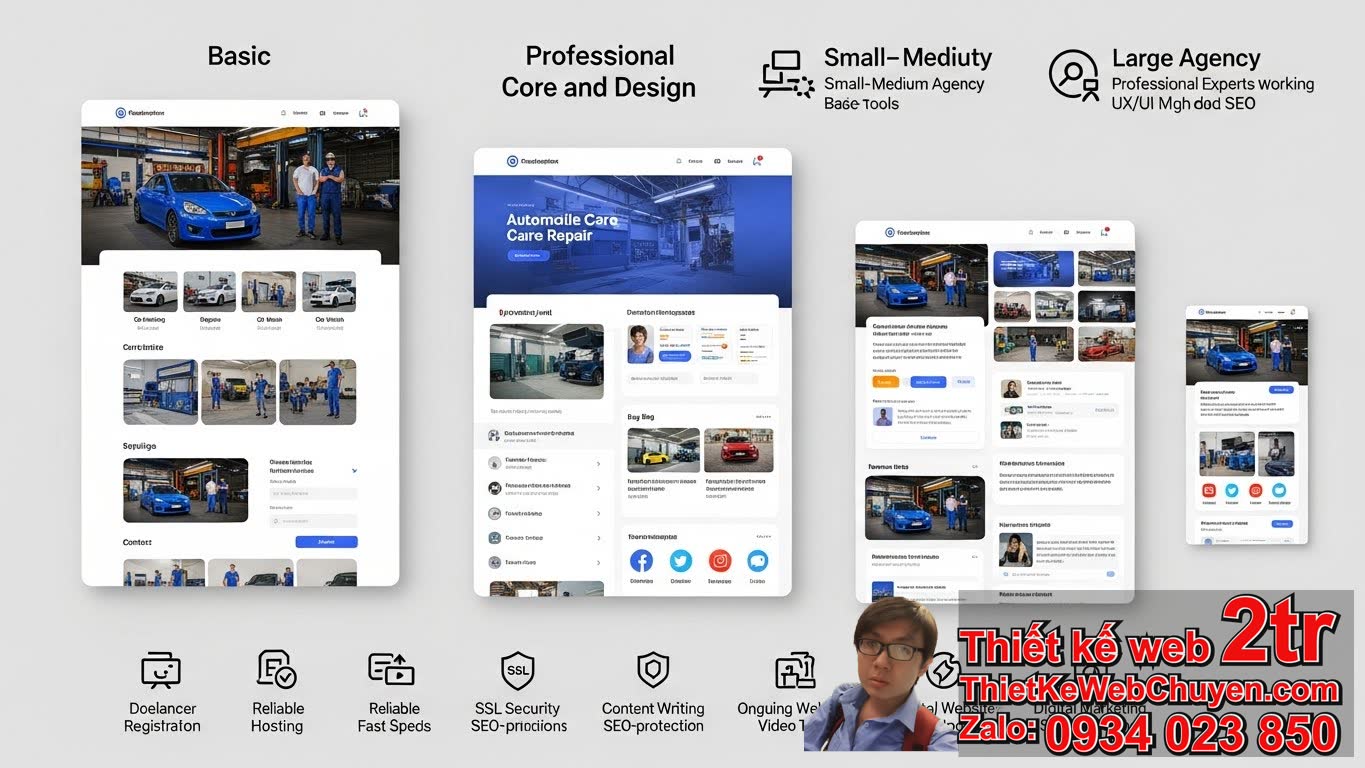 Thiết Kế Web Chăm Sóc và Sửa Chữa Xe Ô Tô Bao Nhiêu Tiền Tùy Thuộc Vào Yếu Tố
Nào?