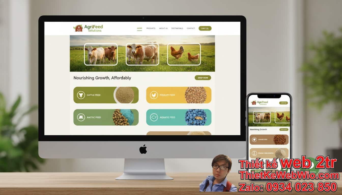 Thiết Kế Web Công Ty Thức Ăn Chăn Nuôi Giá Rẻ Có Thật Sự Hiệu Quả? Thiết Kế Web Công Ty Thức Ăn Chăn Nuôi Giá Rẻ Có Thật Sự Hiệu Quả?
