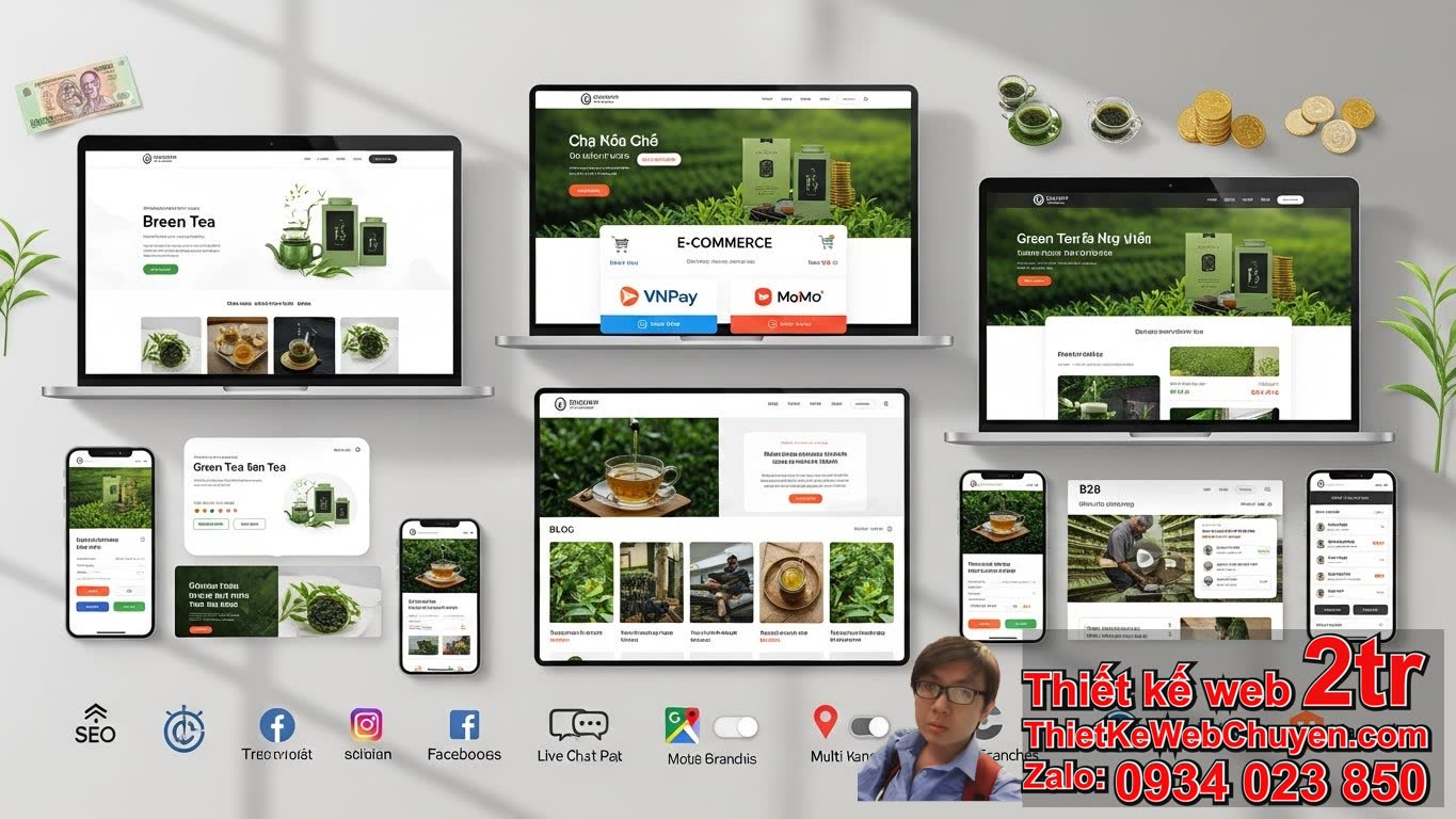Thiết kế web công ty trà xanh bao nhiêu tiền phụ thuộc vào yếu tố nào? Thiết kế web công ty trà xanh bao nhiêu tiền phụ thuộc vào yếu tố nào?