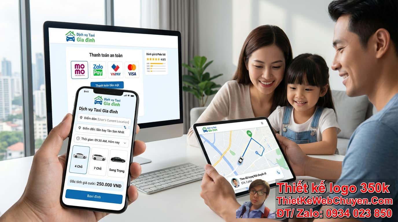 Thiết kế web dịch vụ taxi gia đình cần những yếu tố cốt lõi nào? Thiết kế web dịch vụ taxi gia đình cần những yếu tố cốt lõi nào?