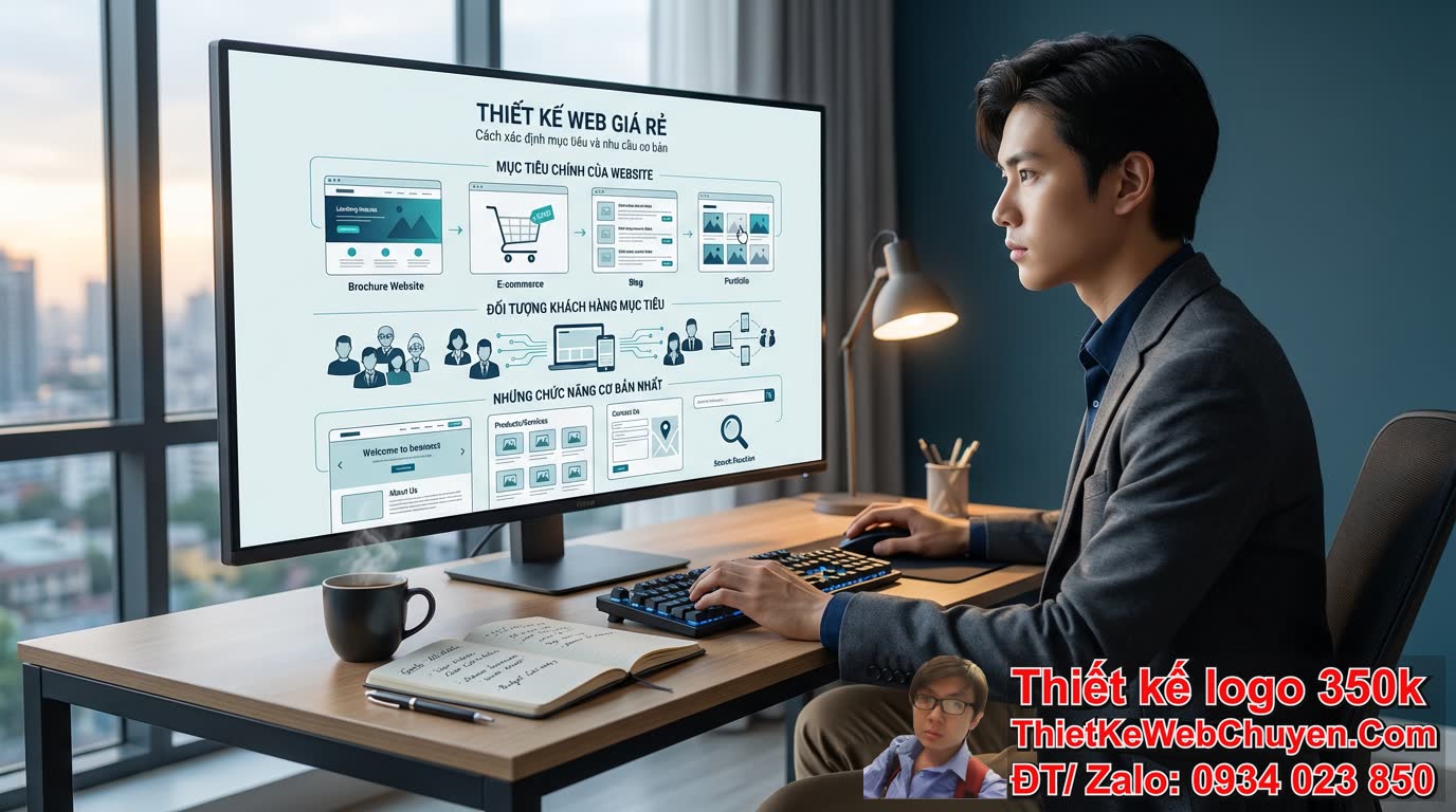 Thiết kế web giá rẻ cần những gì để xác định mục tiêu và nhu cầu cơ bản?