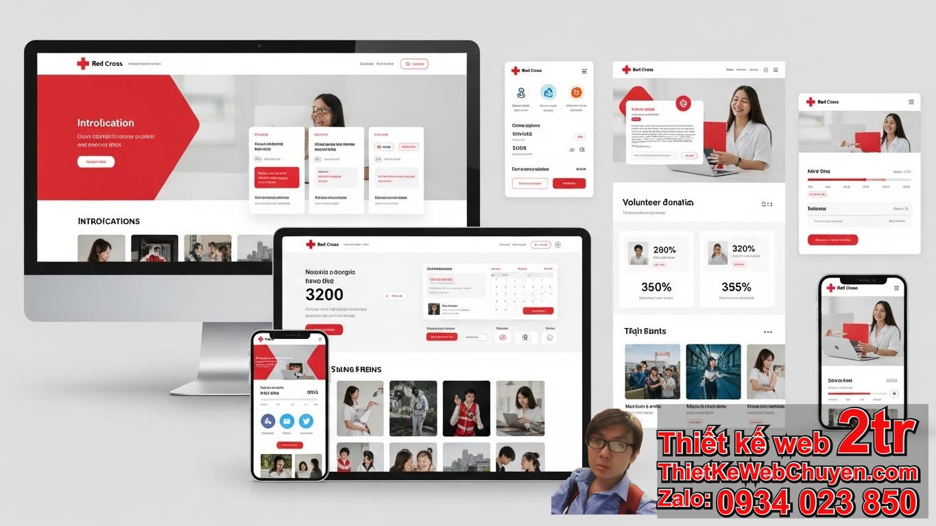 Thiết kế web Hội Chữ thập đỏ bao nhiêu tiền và các yếu tố ảnh hưởng?