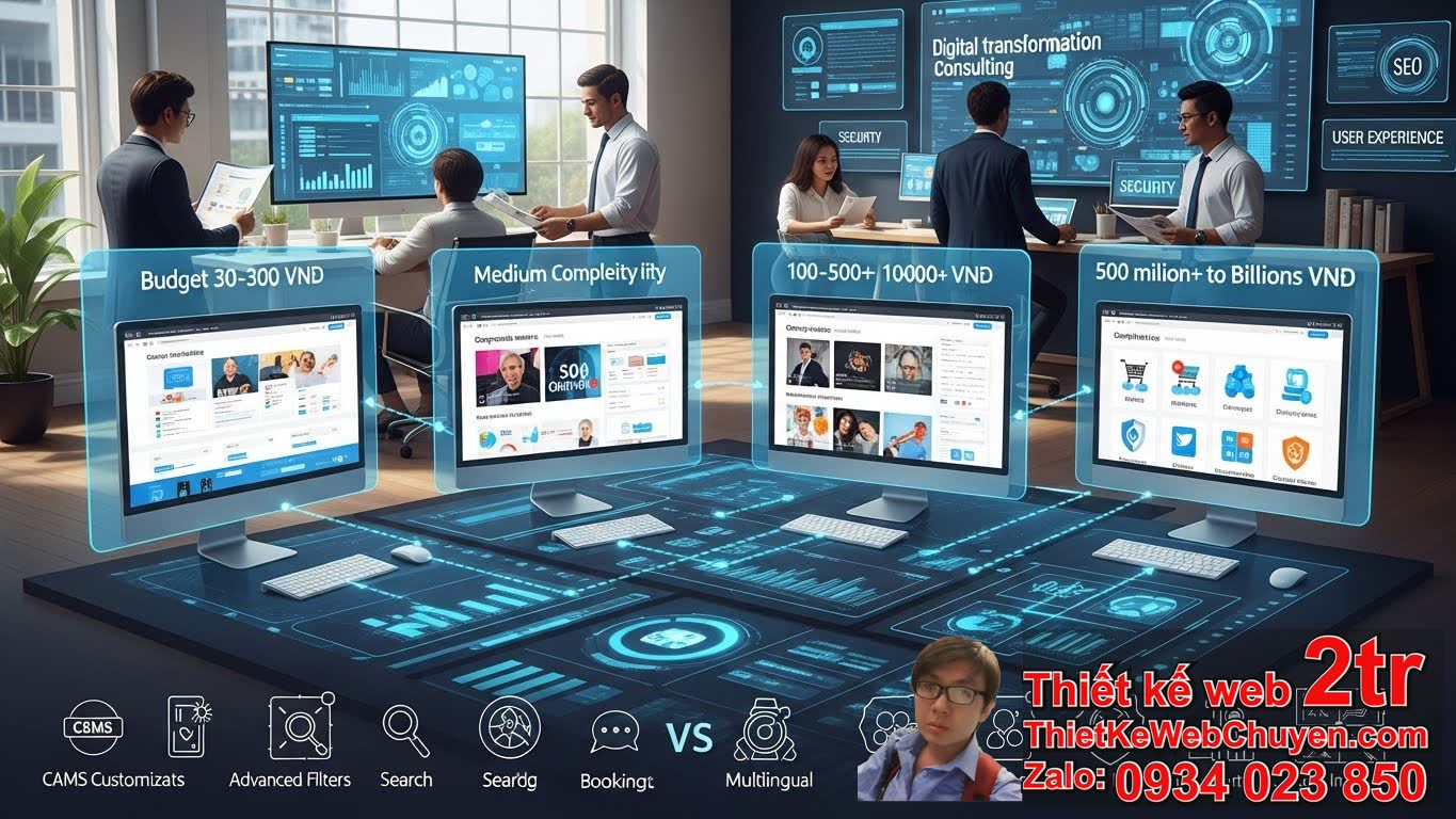 Thiết Kế Web Tư Vấn Chuyển Đổi Số Bao Nhiêu Tiền và Các Yếu Tố Ảnh Hưởng Đến Chi
Phí?