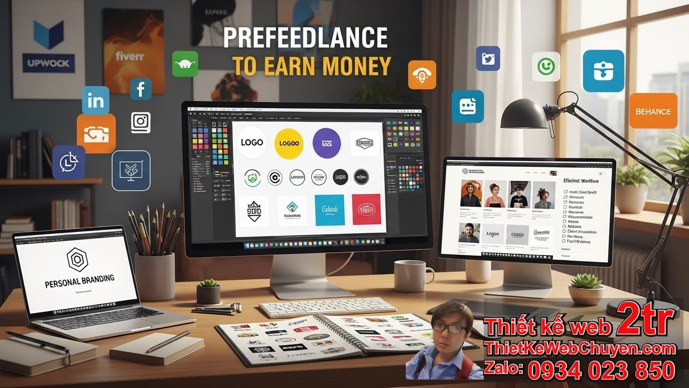 Freelancer thiết kế logo kiếm tiền như thế nào? Freelancer thiết kế logo kiếm tiền như thế nào?