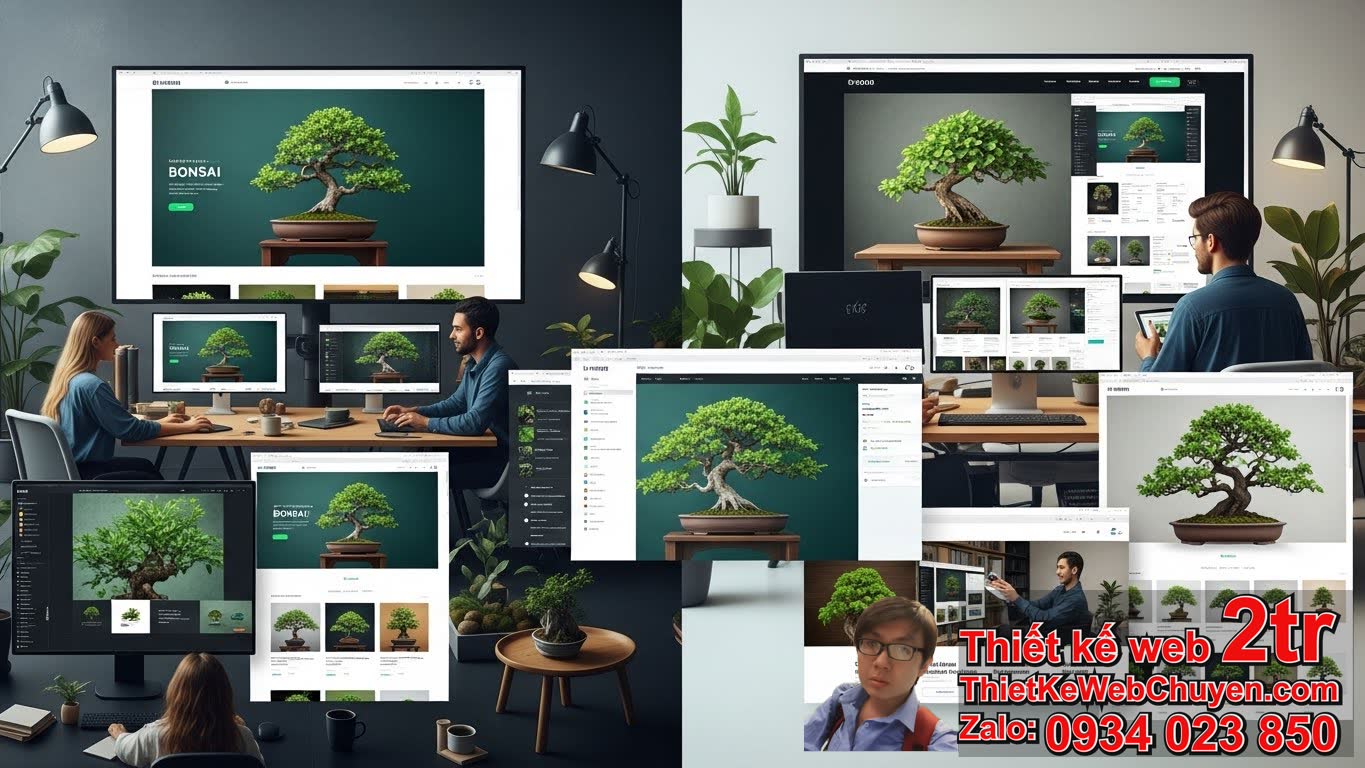 Agency thiết kế web bán cây xanh cảnh bon sai nào phù hợp với bạn?