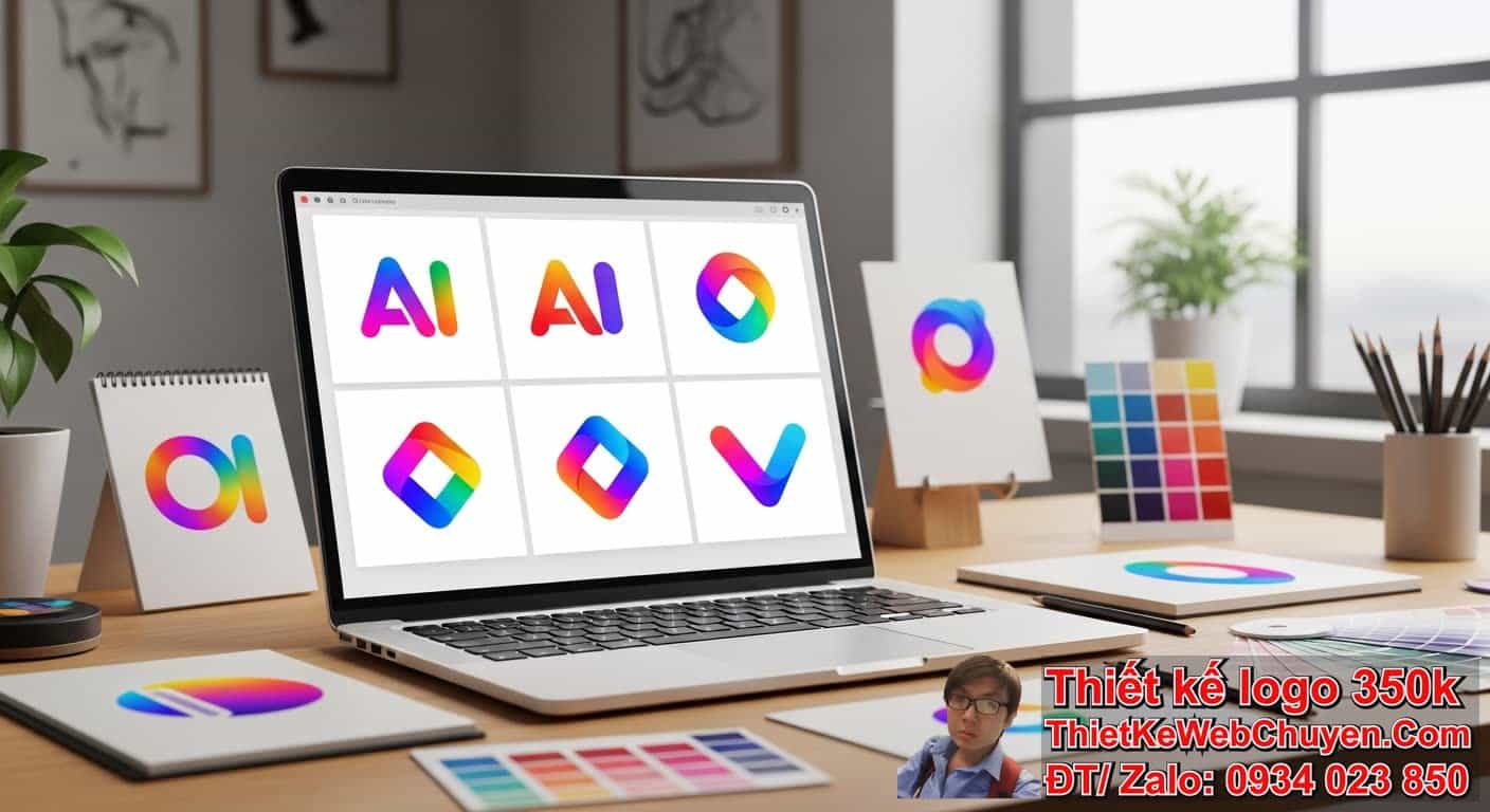 AI tạo logo phong cách gradient hiện đại có vai trò gì trong thiết kế? AI tạo logo phong cách gradient hiện đại có vai trò gì trong thiết kế?