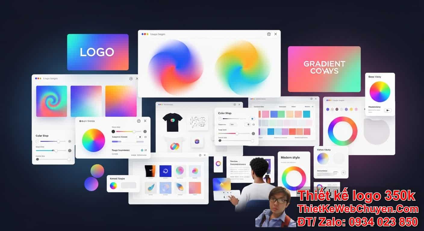 AI tạo logo phong cách gradient hiện đại như thế nào cho hiệu quả? AI tạo logo phong cách gradient hiện đại như thế nào cho hiệu quả?
