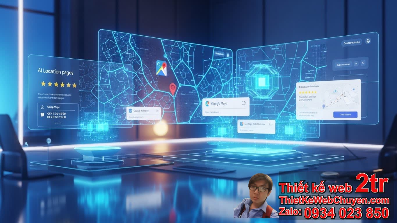 AI tạo trang địa điểm (location pages) hoạt động như thế nào trong thiết kế web
AI?