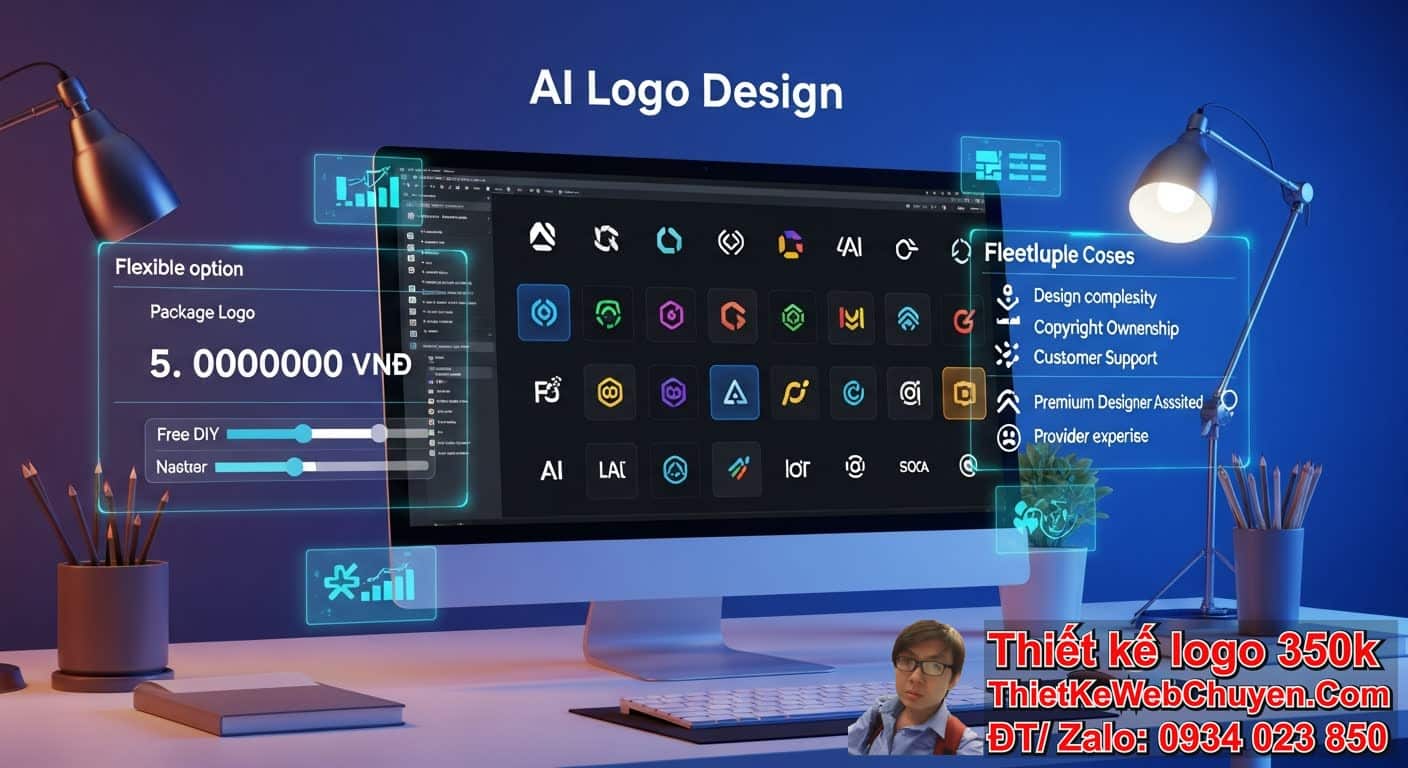 Bảng giá thiết kế logo bằng AI 2025: Các gói dịch vụ và chi phí dự kiến là bao
nhiêu? Bảng giá thiết kế logo bằng AI 2025: Các gói dịch vụ và chi phí dự kiến là bao
nhiêu?