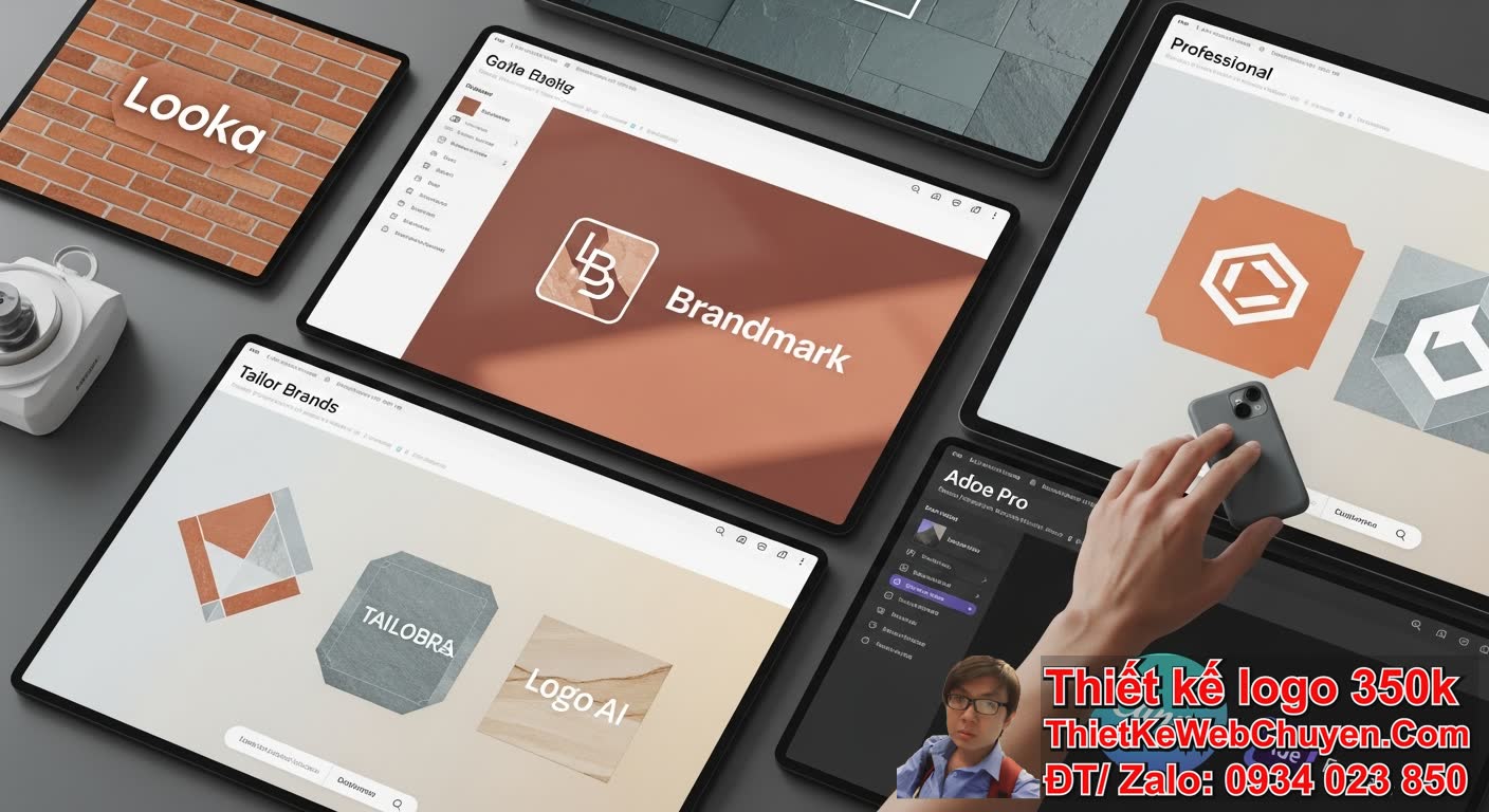 Các công cụ AI phổ biến để thiết kế logo gạch đá ốp lát hiện nay là gì?