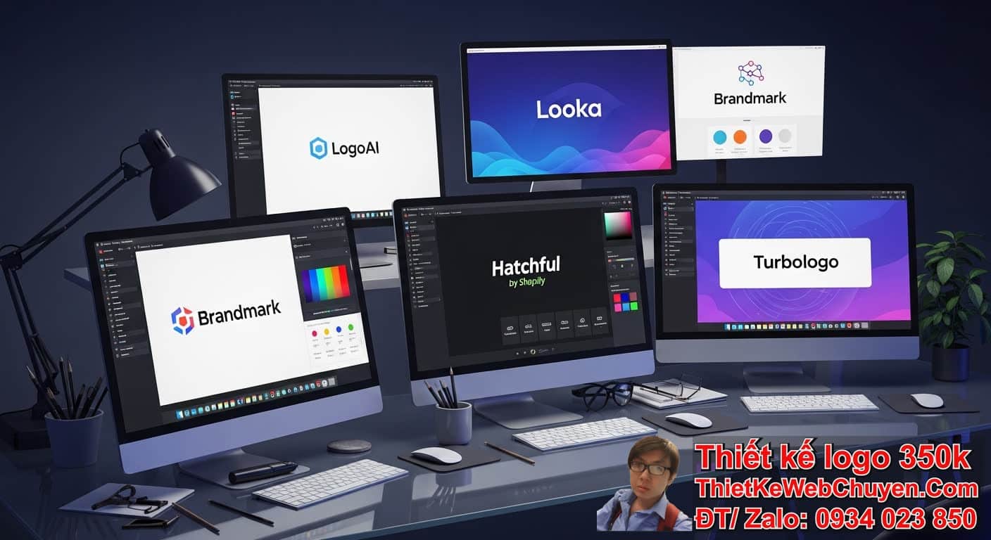 Các công cụ thiết kế logo bằng AI bán thiết bị mạng phổ biến Các công cụ thiết kế logo bằng AI bán thiết bị mạng phổ biến
