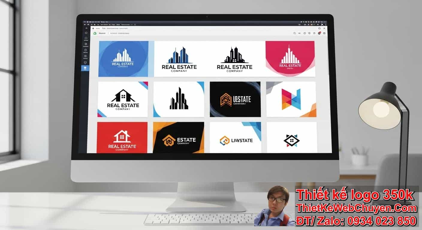 Các lợi ích khi thiết kế logo công ty bất động sản demo bằng AI?