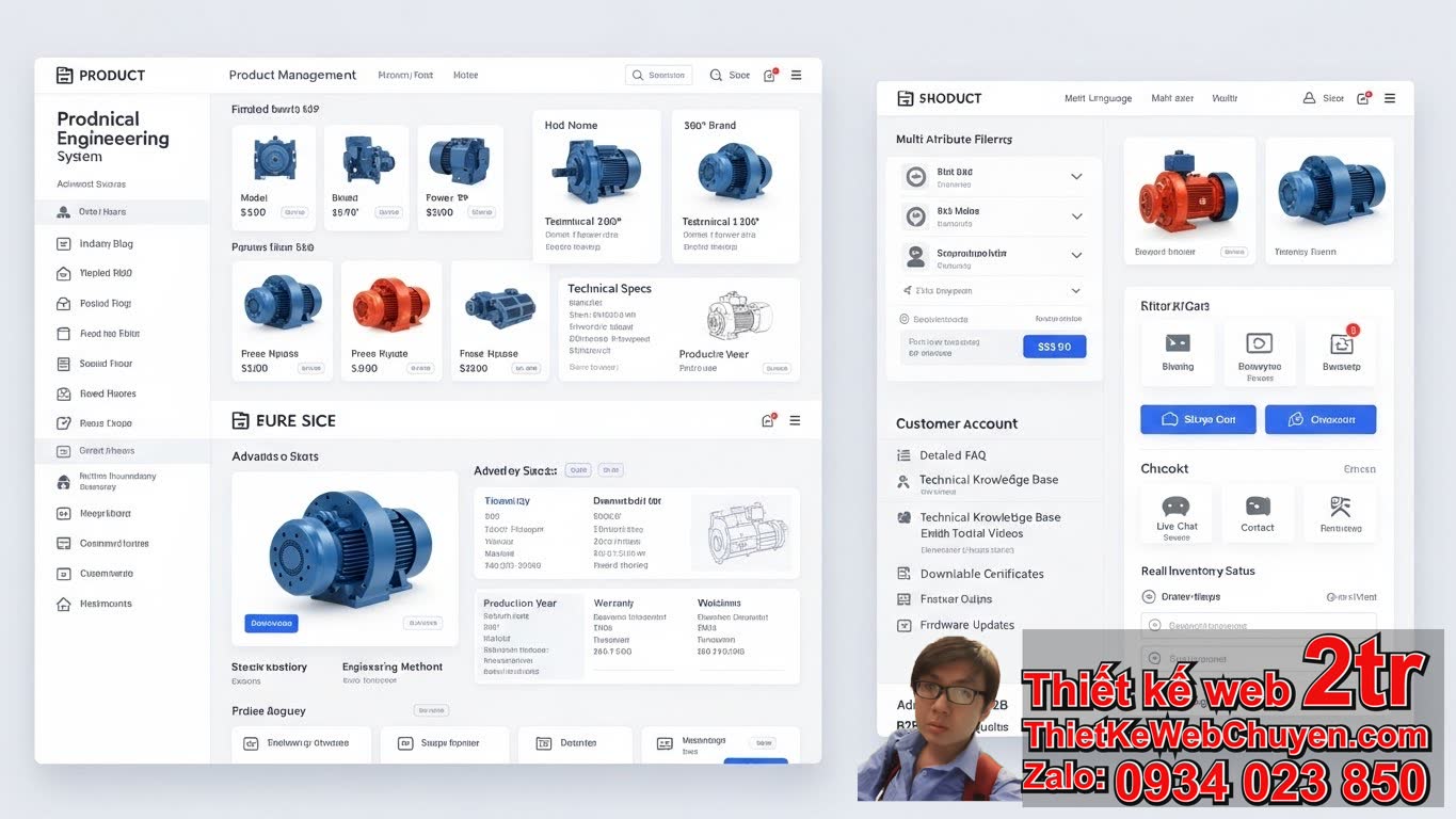 Các tính năng cần có khi thiết kế web bán thiết bị cơ khí máy móc? Các tính năng cần có khi thiết kế web bán thiết bị cơ khí máy móc?