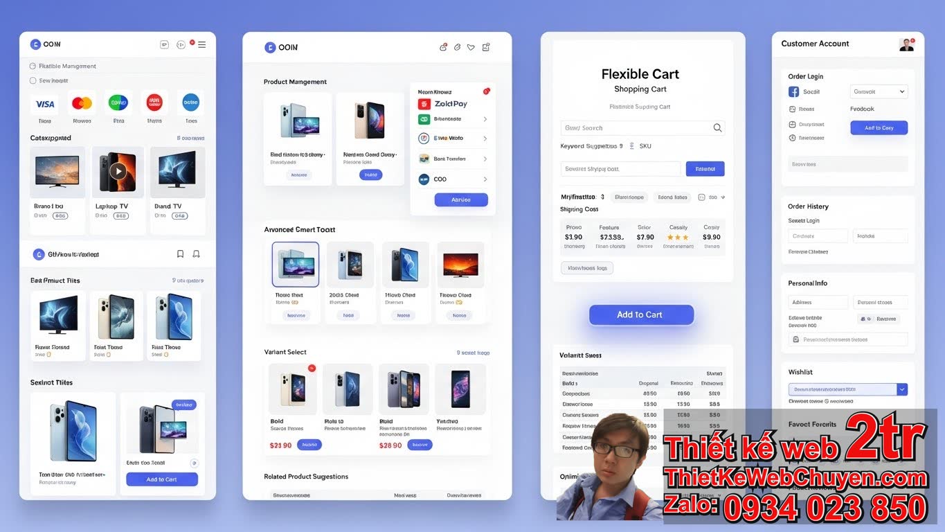 Các tính năng cơ bản khi thiết kế web bán thiết bị điện tử? Các tính năng cơ bản khi thiết kế web bán thiết bị điện tử?
