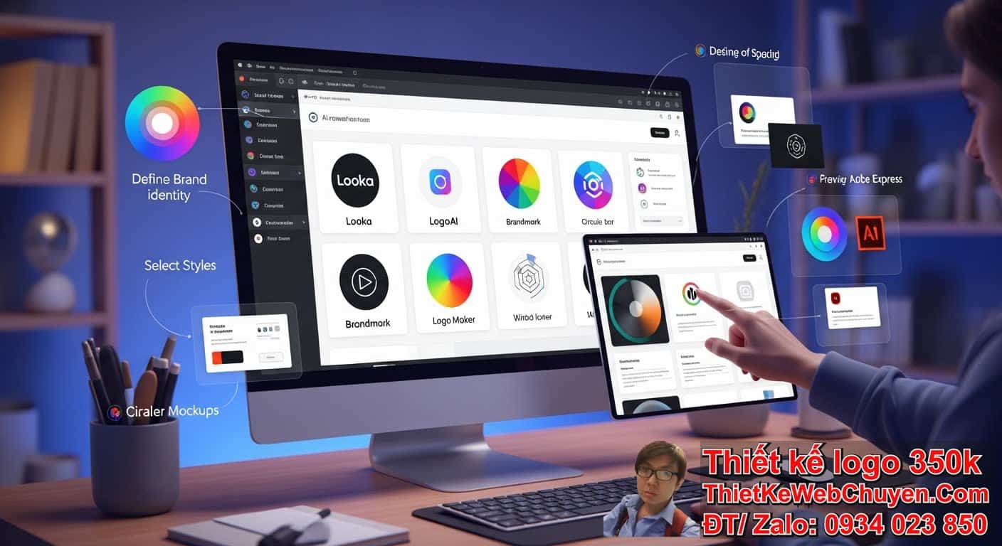 Cách thiết kế logo bằng AI hình tròn với các công cụ phổ biến