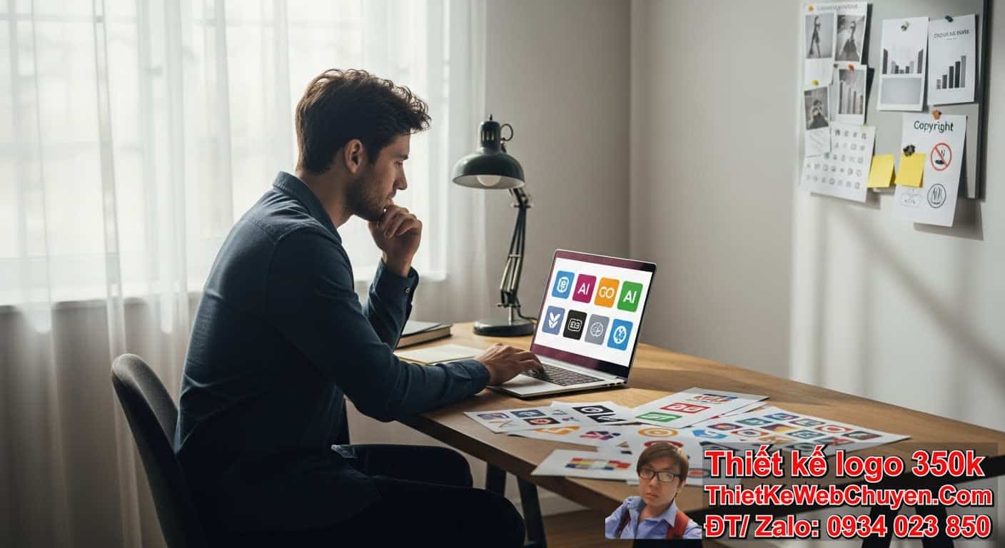 Chủ shop tự làm logo bằng AI có ổn không: Ưu và nhược điểm khi tự làm logo bằng
AI