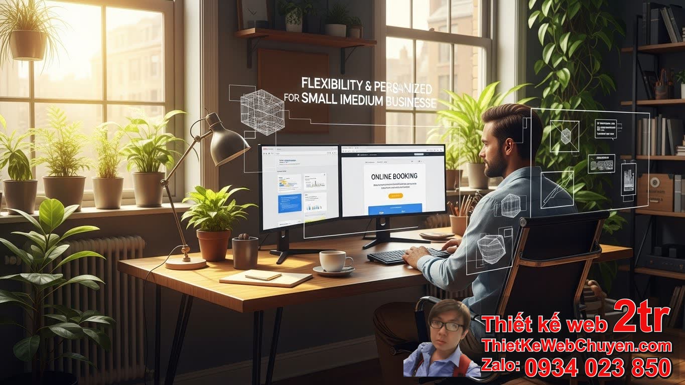 Freelancer làm website đặt lịch (booking): Tại Sao Lại Là Lựa Chọn Tối Ưu Cho
Doanh Nghiệp Nhỏ và Vừa? Freelancer làm website đặt lịch (booking): Tại Sao Lại Là Lựa Chọn Tối Ưu Cho
Doanh Nghiệp Nhỏ và Vừa?