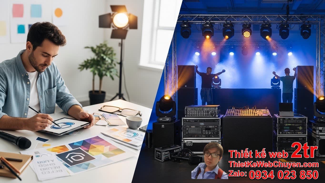 Freelancer thiết kế logo cho thuê thiết bị âm thanh ánh sáng: Tại sao nên tích
hợp hai dịch vụ này? Freelancer thiết kế logo cho thuê thiết bị âm thanh ánh sáng: Tại sao nên tích
hợp hai dịch vụ này?