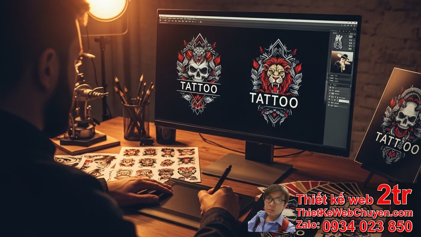 Freelancer thiết kế logo dịch vụ xăm TATTOO chuyên nghiệp: Giải pháp tối ưu cho
thương hiệu độc đáo của bạn