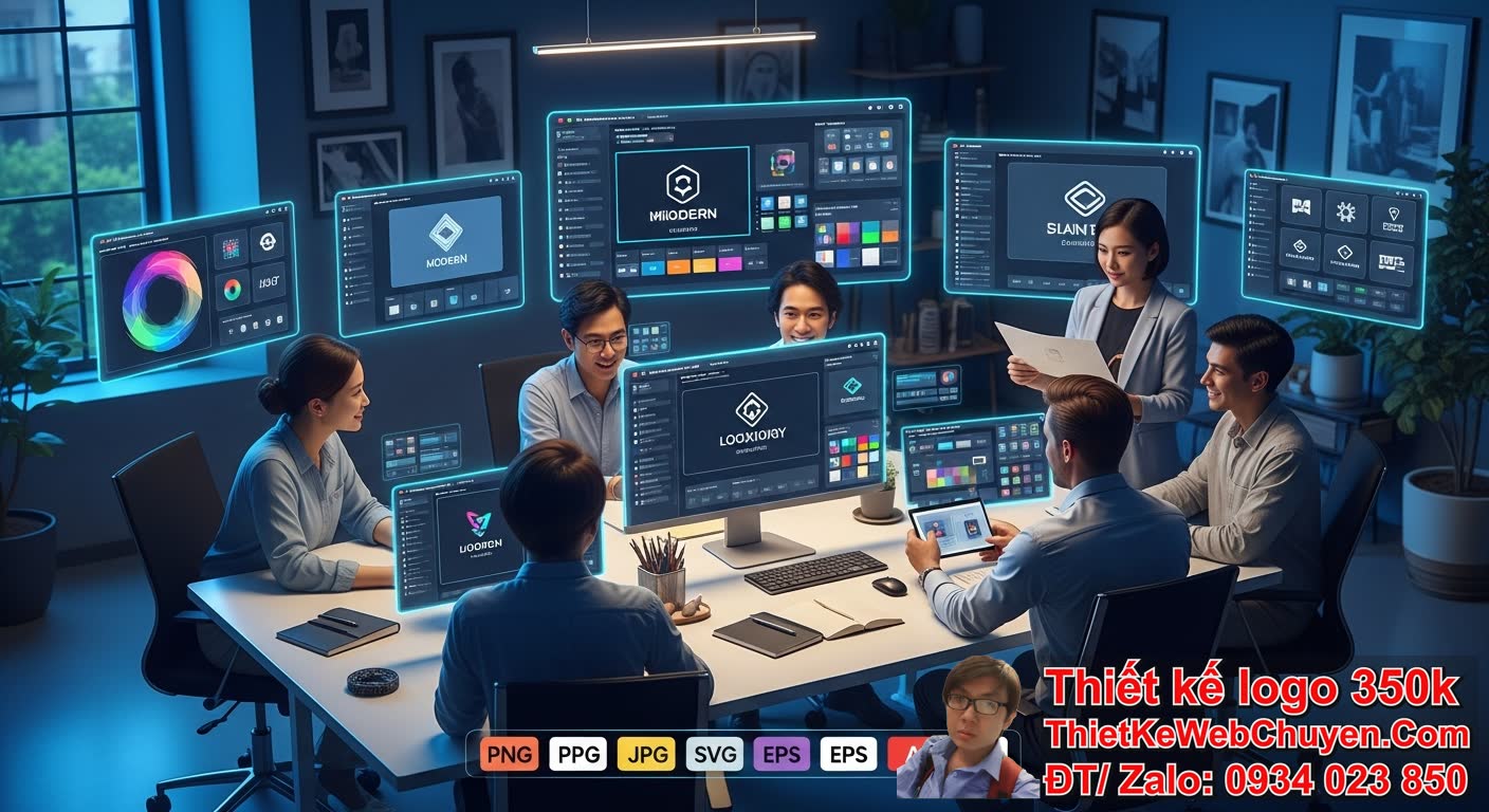 II. Quy trình làm logo bằng AI tại ThietKeWebChuyen.com: Nơi nhận làm logo bằng
AI chỉnh sửa theo feedback