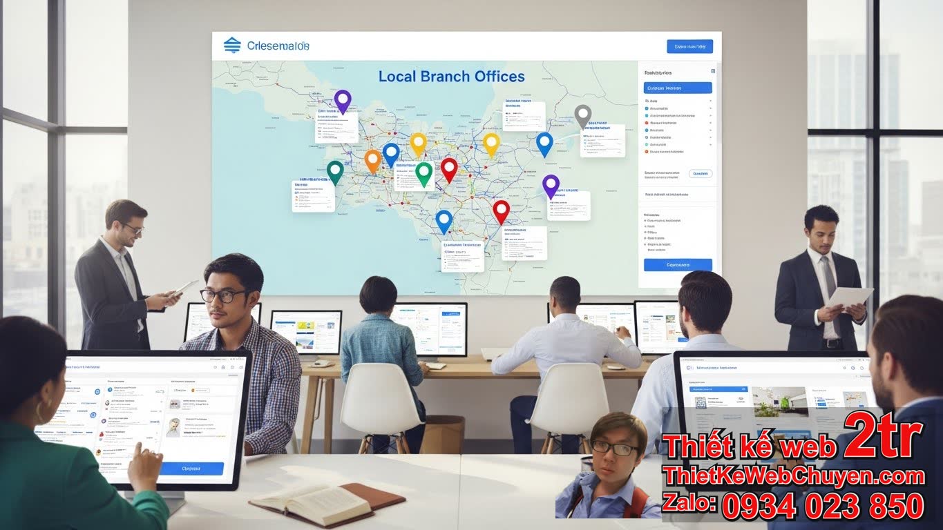 Khi nào thiết kế website cần trang chi nhánh theo khu vực?