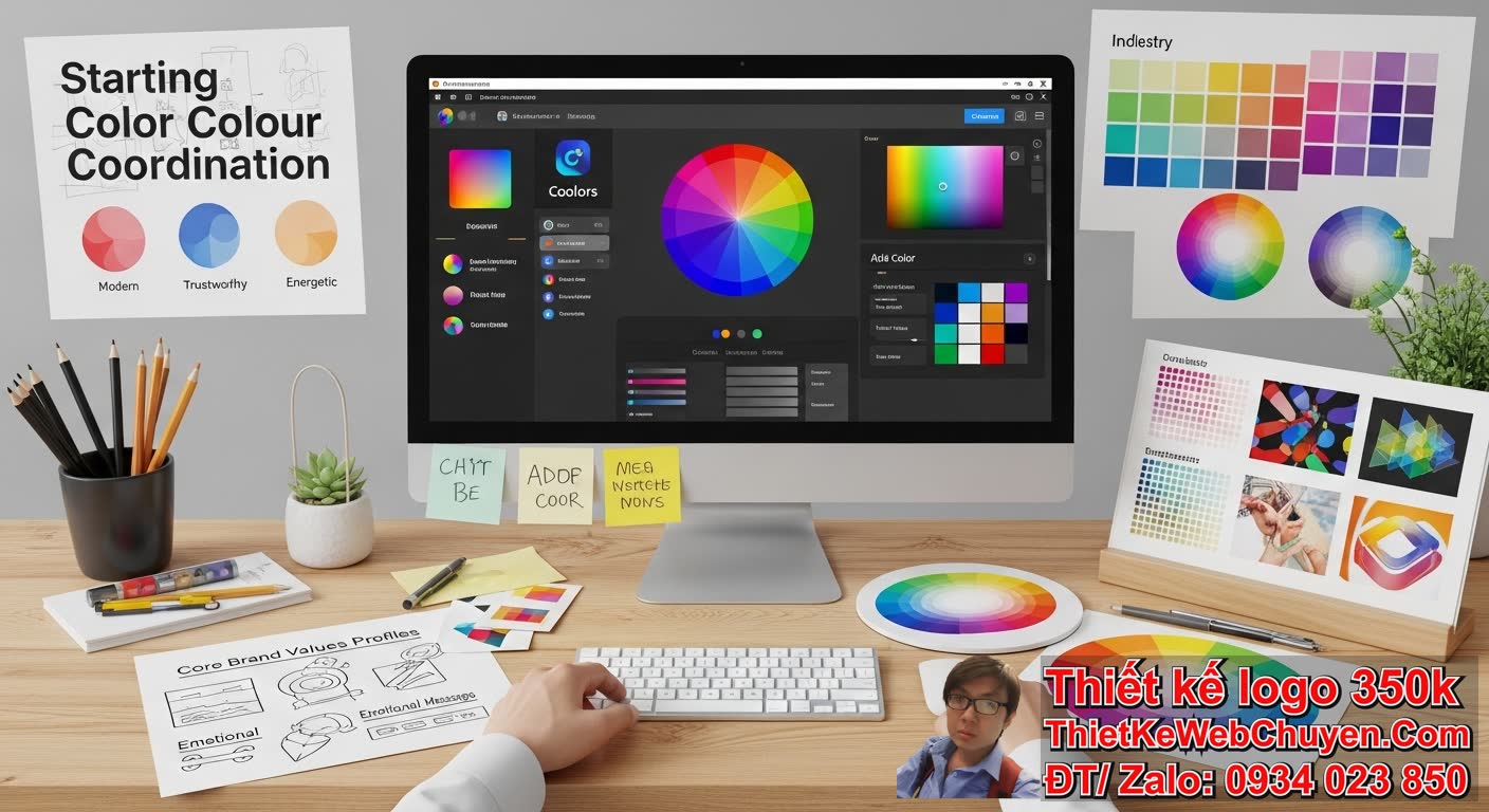 Làm Thế Nào Để Bắt Đầu Phối Màu Sắc Trong Thiết Kế Logo Bằng AI? Làm Thế Nào Để Bắt Đầu Phối Màu Sắc Trong Thiết Kế Logo Bằng AI?