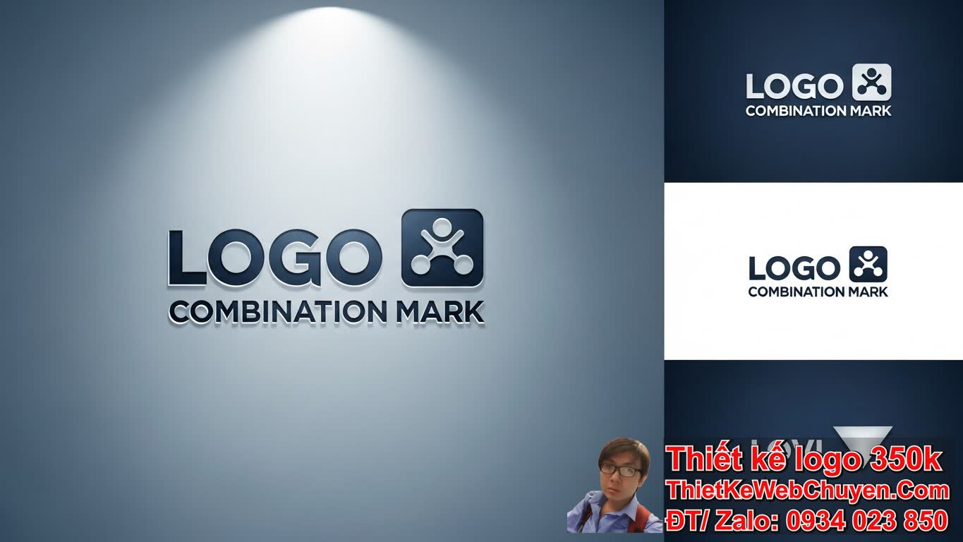 Nên chọn logo chữ hay logo biểu tượng khi kết hợp cả hai? (Logo Combination
Mark)
