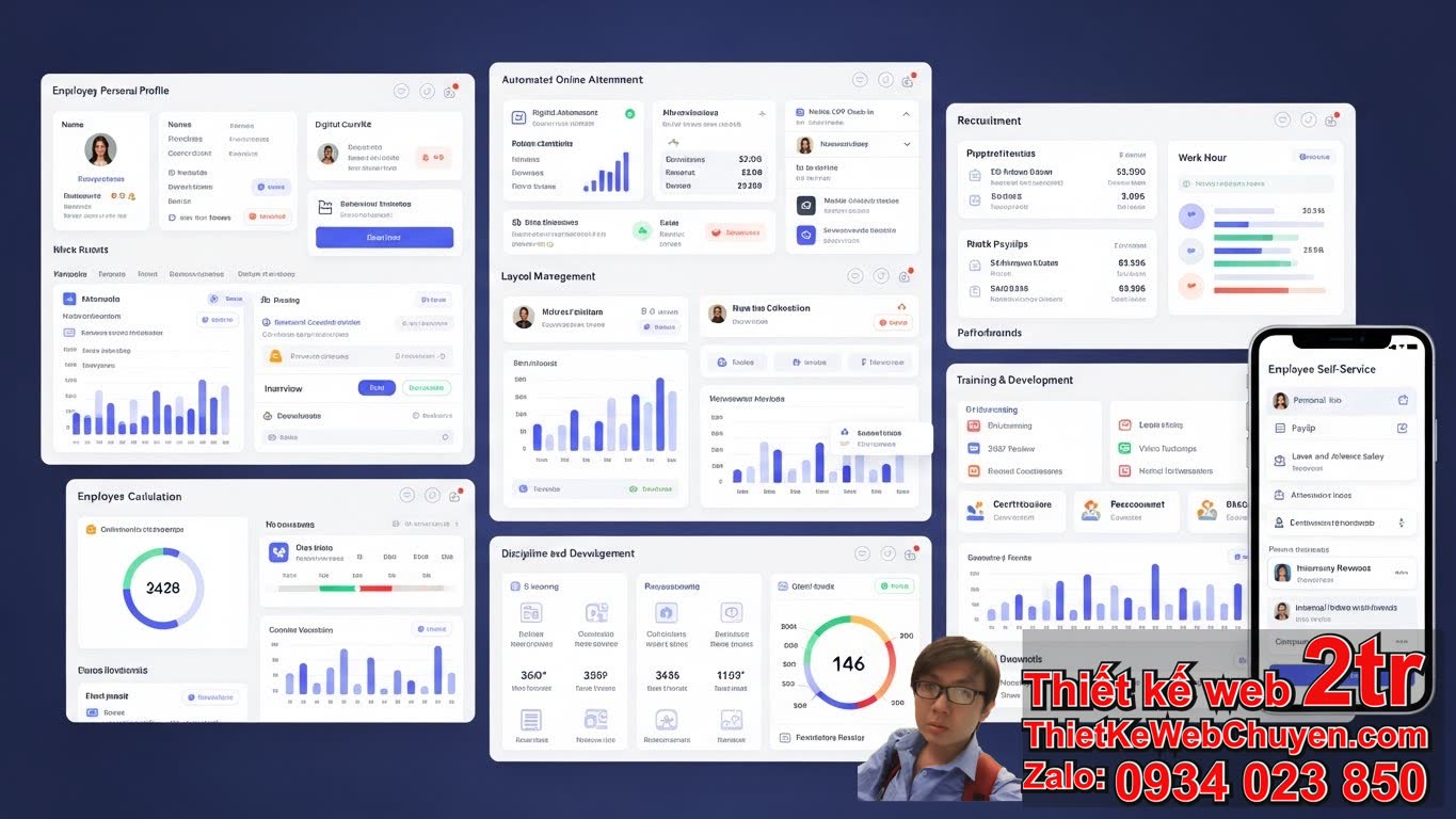 Những Tính Năng Cốt Lõi Mà Thiết Kế Web Quản Lý Nhân Sự Có Tính Năng Gì Cần Có?