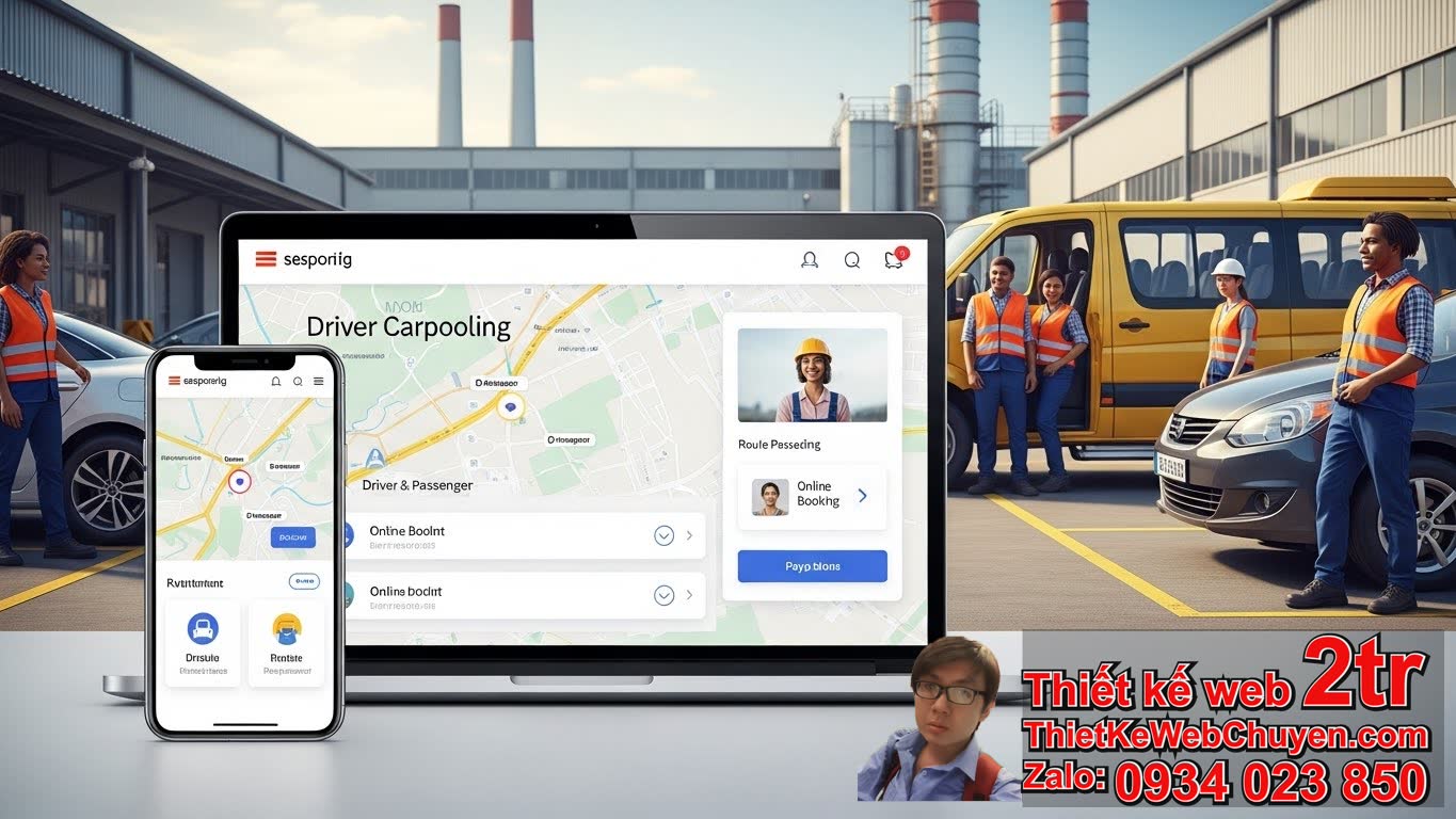 Tại sao cần thiết kế web xe ghép đón tại khu công nghiệp? Tại sao cần thiết kế web xe ghép đón tại khu công nghiệp?