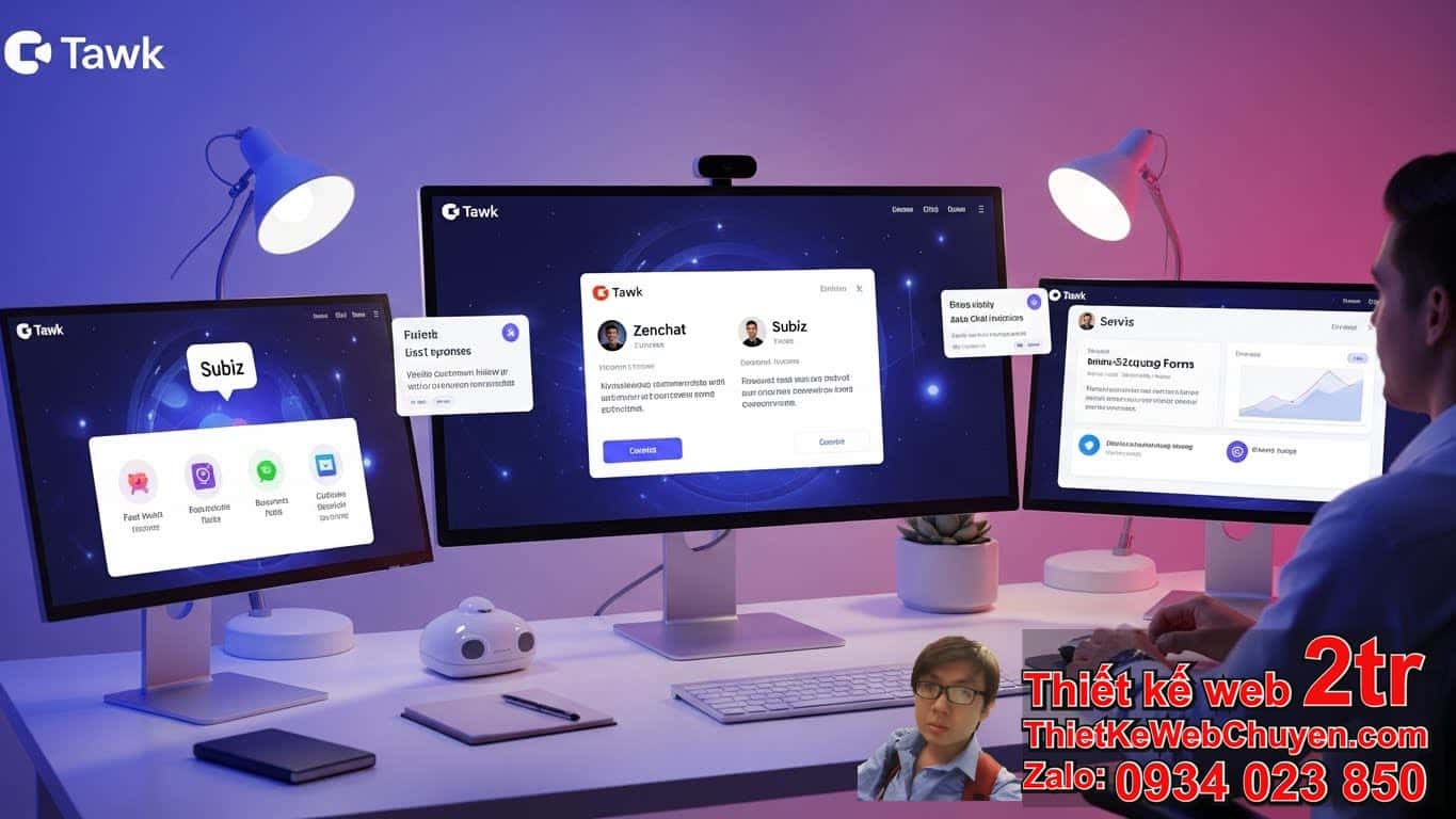 Tại sao thiết kế website cần tích hợp live chat Tawk/Zenchat/Subiz?