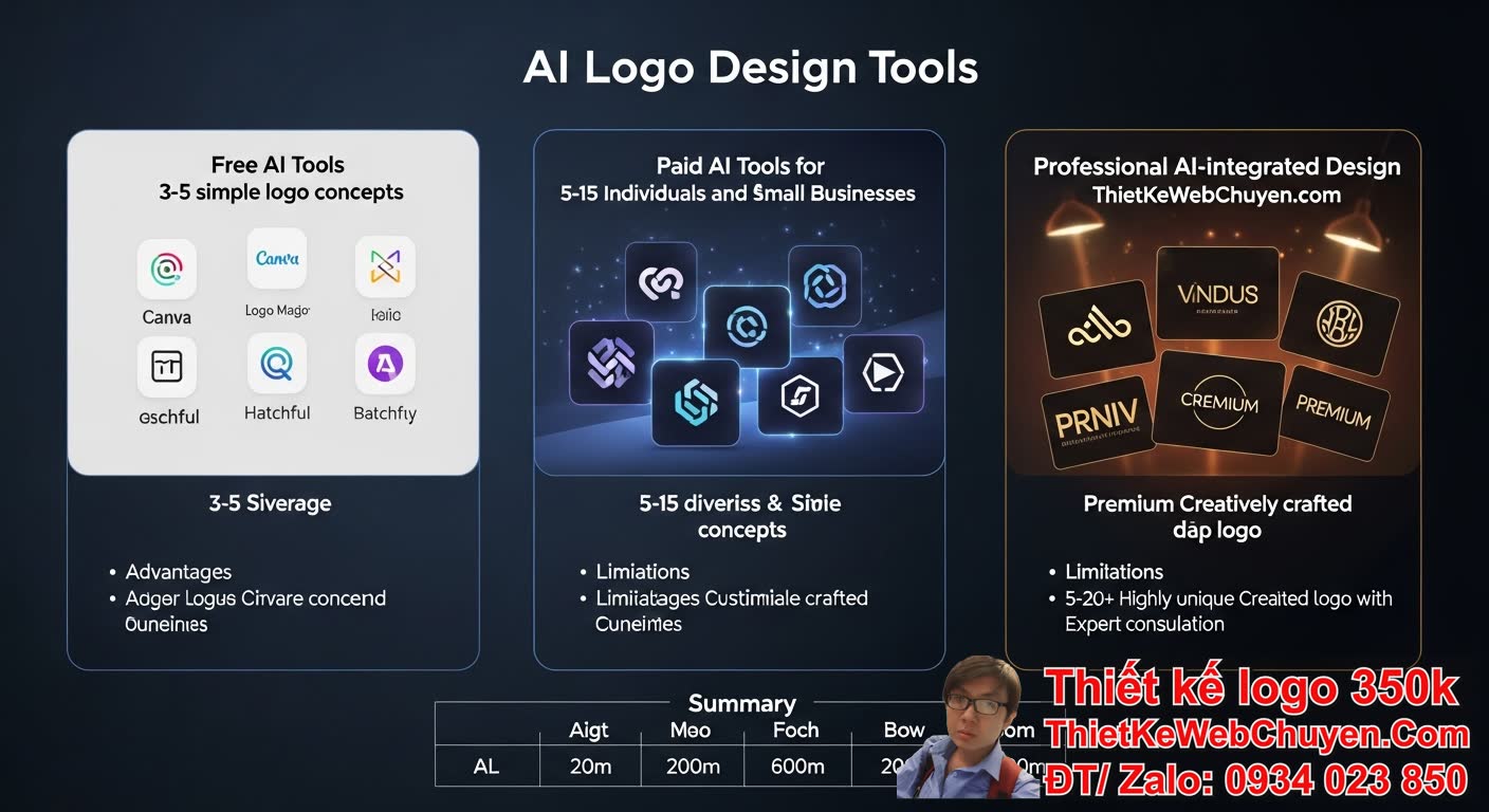 Thiết kế logo bằng AI bao nhiêu concept ban đầu? Thiết kế logo bằng AI bao nhiêu concept ban đầu?