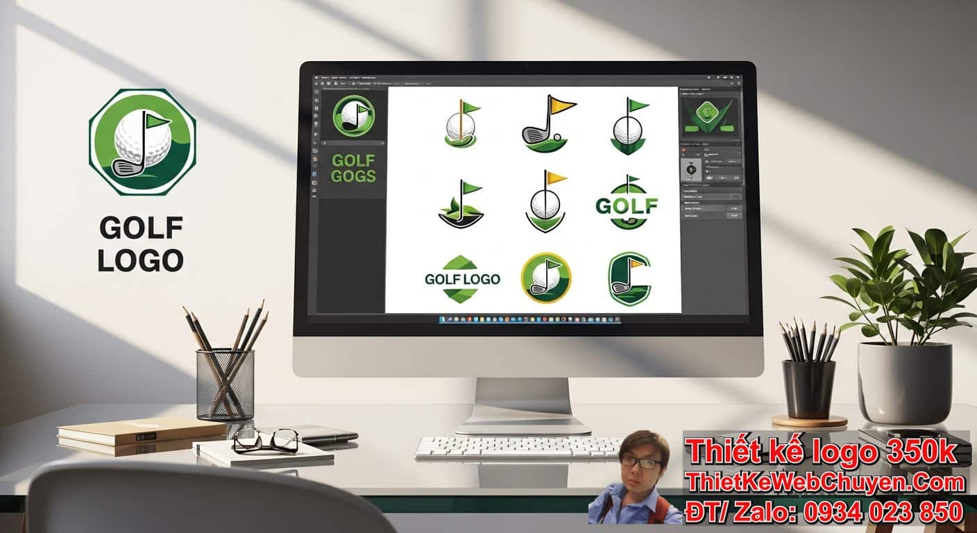 Thiết Kế Logo Bằng AI Golf Có Khó Không?