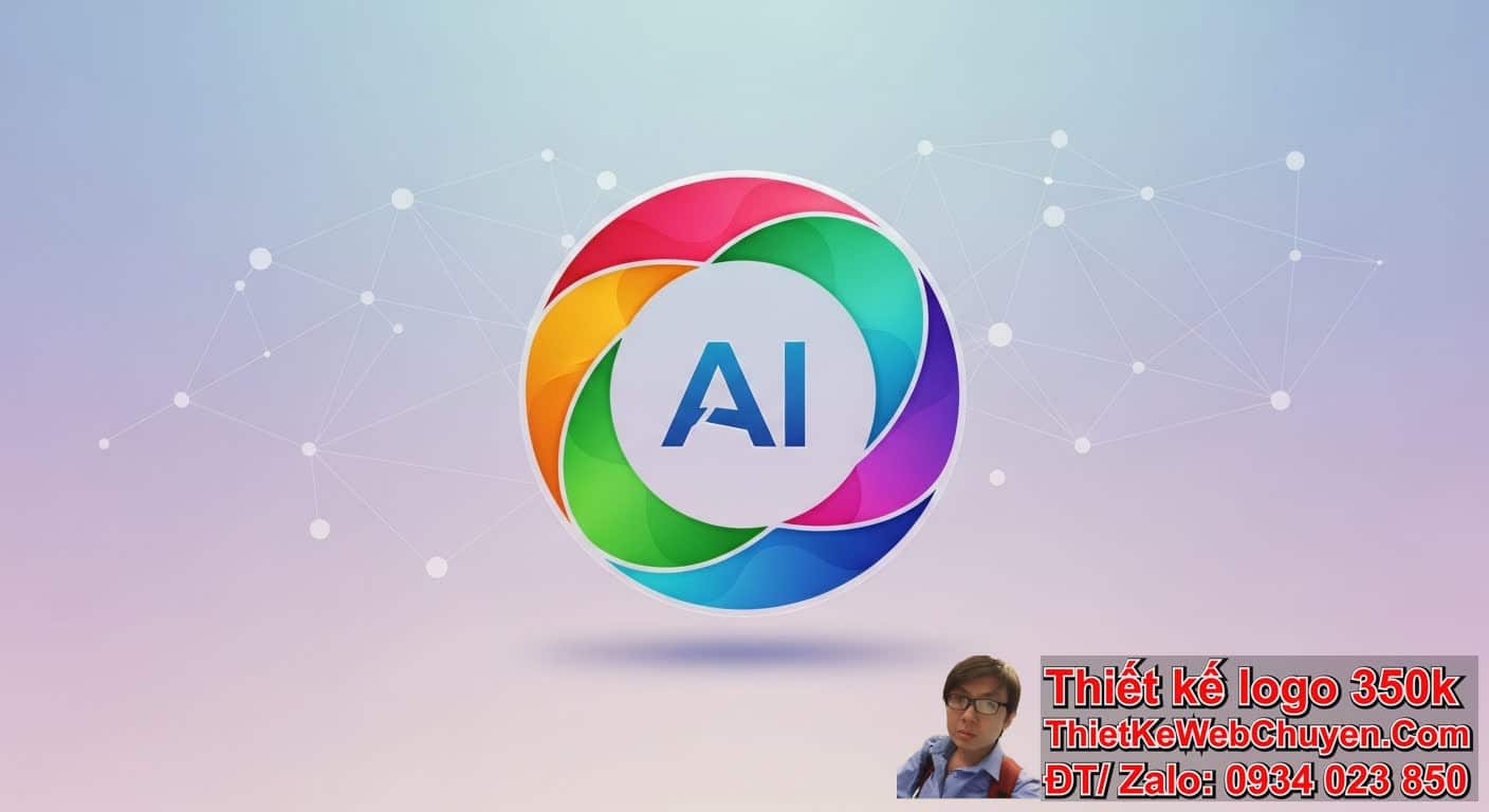 Thiết kế logo bằng AI hình tròn có khó không?