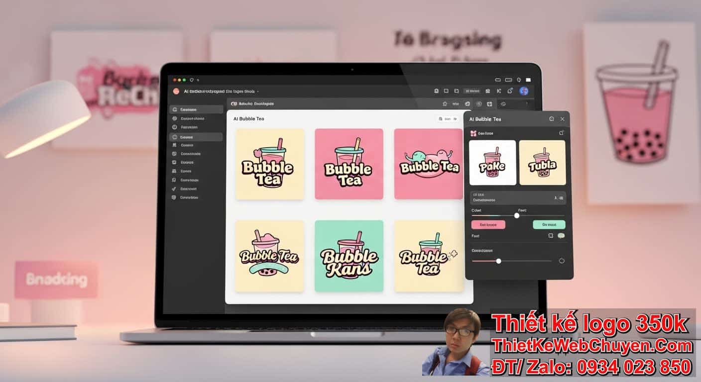 Thiết kế logo bằng AI trà sữa giá rẻ: Giải pháp tối ưu cho thương hiệu của bạn? Thiết kế logo bằng AI trà sữa giá rẻ: Giải pháp tối ưu cho thương hiệu của bạn?