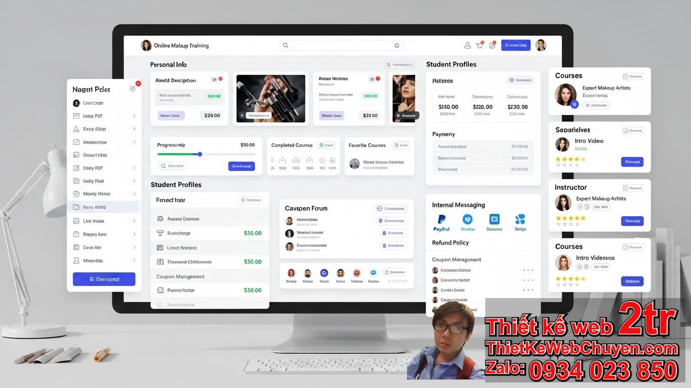 Thiết kế web đào tạo dạy trang điểm cần những tính năng cốt lõi nào? Thiết kế web đào tạo dạy trang điểm cần những tính năng cốt lõi nào?