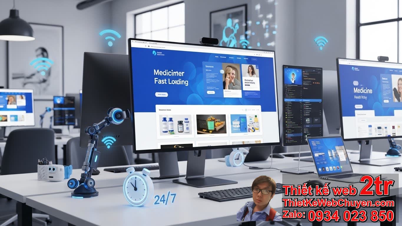 Thiết kế web bằng AI nhà thuốc công ty dược phẩm mang lại lợi ích gì? Thiết kế web bằng AI nhà thuốc công ty dược phẩm mang lại lợi ích gì?