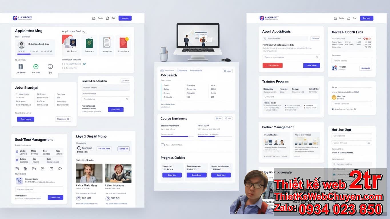 Thiết kế web công ty xuất khẩu lao động có tính năng gì để tối ưu hóa quy trình
tuyển dụng?