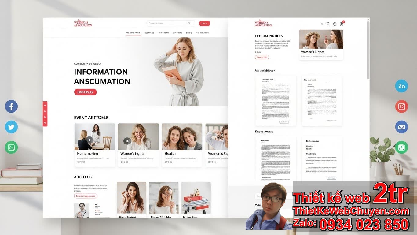 Thiết kế web Hội Phụ Nữ có tính năng cổng thông tin và tin tức không? Thiết kế web Hội Phụ Nữ có tính năng cổng thông tin và tin tức không?