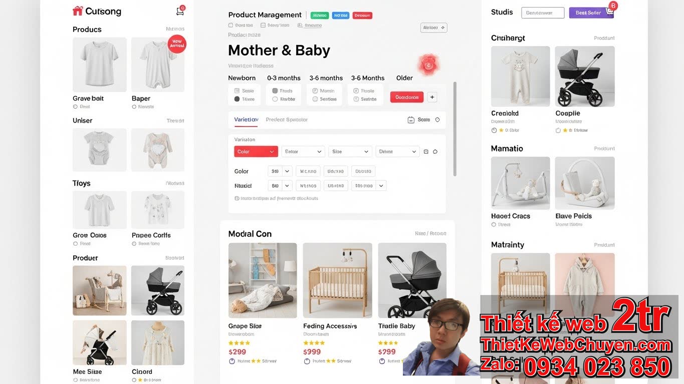 Thiết Kế Web Shop Bán Đồ Mẹ Và Bé Có Tính Năng Quản Lý Sản Phẩm Chuyên Biệt
Không? Thiết Kế Web Shop Bán Đồ Mẹ Và Bé Có Tính Năng Quản Lý Sản Phẩm Chuyên Biệt
Không?