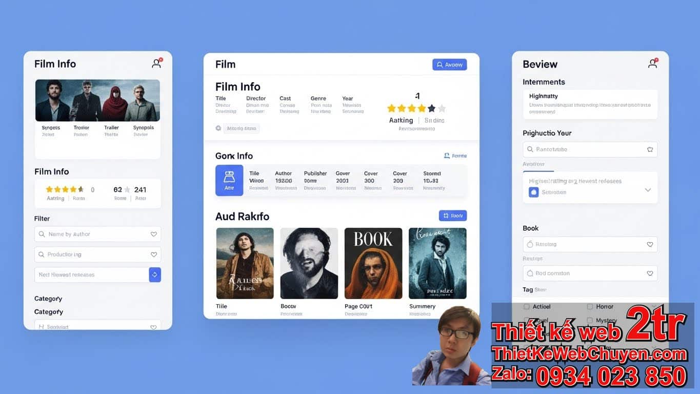 Thiết kế web Trang review phim sách cần có những tính năng cốt lõi nào? Thiết kế web Trang review phim sách cần có những tính năng cốt lõi nào?
